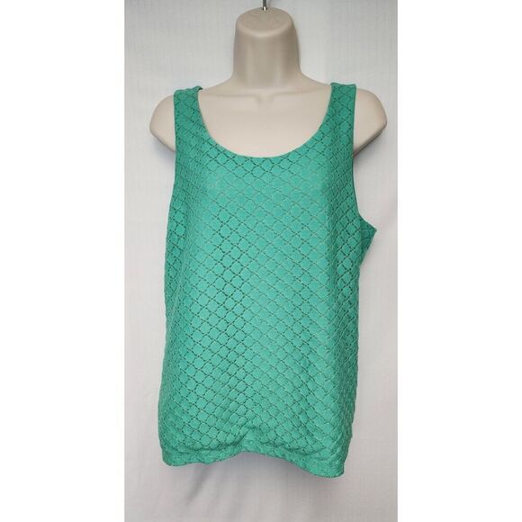 The Limited Women's Teal Round Neck Sleeveless Top Blouse Size Large - Picture 2 of 5